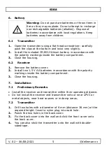 Preview for 5 page of Perel EDB8 User Manual