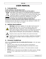 Preview for 3 page of Perel EEM100 User Manual