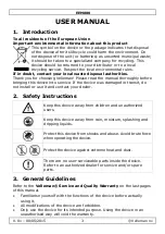 Preview for 3 page of Perel EEM800 User Manual