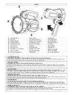 Предварительный просмотр 2 страницы Perel EFL12 User Manual