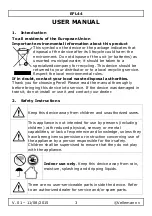 Preview for 3 page of Perel EFL44 User Manual