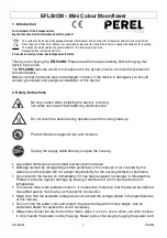 Preview for 1 page of Perel EFL50CM Introduction Manual