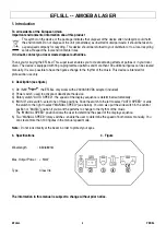 Preview for 3 page of Perel EFL5LL User Manual