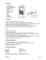 Preview for 4 page of Perel EHH1200 User Manual