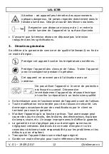 Preview for 12 page of Perel LAL1C5B User Manual