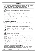 Preview for 20 page of Perel LAL1J5C User Manual