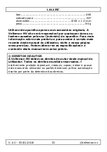 Preview for 33 page of Perel LAL1J5C User Manual