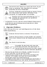 Preview for 20 page of Perel LAL1O5C User Manual