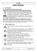 Предварительный просмотр 3 страницы Perel LAL3C5J User Manual