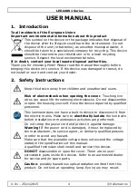 Preview for 4 page of Perel LEDA4001 Series User Manual