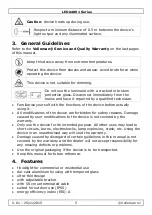 Preview for 5 page of Perel LEDA4001 Series User Manual