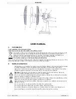 Preview for 2 page of Perel Perel CFAN0325 User Manual