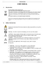 Preview for 2 page of Perel PHCW1500-LED User Manual