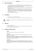 Preview for 4 page of Perel PHS2000-L User Manual