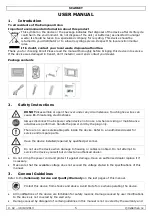 Preview for 5 page of Perel SCAMSET User Manual