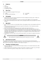 Preview for 4 page of Perel TC78007 User Manual