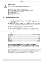 Preview for 8 page of Perel TC90601 User Manual