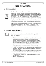 Preview for 3 page of Perel VTBAL404 User Manual