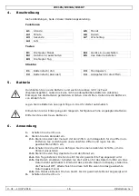 Предварительный просмотр 16 страницы Perel WC105 User Manual