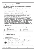 Preview for 20 page of Perel WC206 User Manual