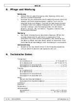 Предварительный просмотр 41 страницы Perel WC220 User Manual