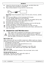 Предварительный просмотр 11 страницы Perel WHW250 User Manual