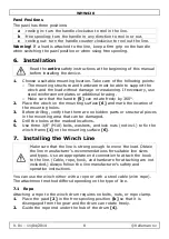 Preview for 8 page of Perel WHW420 User Manual