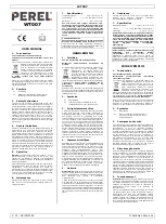 Perel WT007 User Manual предпросмотр