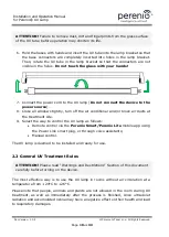 Preview for 18 page of Perenio PELUV01 Installation And Operation Manual