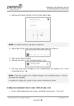 Preview for 31 page of Perenio Power Link Installation And Operation Manual