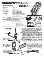 Perfect 10 Satellite Distributing DIGISAT II Manual preview