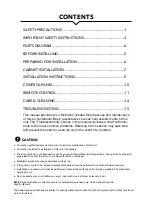 Preview for 3 page of Perfect Aire 2PAHP12002 User Manual