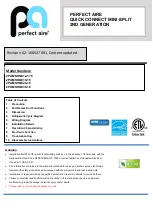 Perfect Aire 2PAMSHQC12-17.5 Quick Connect preview