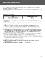 Preview for 3 page of Perfect Aire 3PAMSHHQC18-MZ02 Owner'S Manual