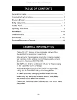 Preview for 3 page of Perfect Aire Damp2Dry 1PACD250 User Manual