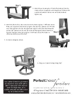 Preview for 2 page of Perfect Choice Swivel Rocking Dining Chair Assembly Instructions