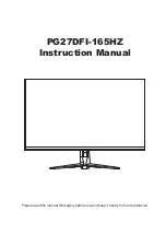 Perfect Display PG27DFI-165HZ Instruction Manual предпросмотр