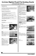 Preview for 2 page of Perfect Portions SCL-032805 Owner'S Manual