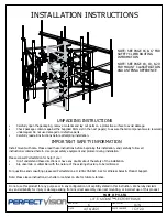 Preview for 1 page of Perfect Vision PV-SFA Installation Instructions Manual