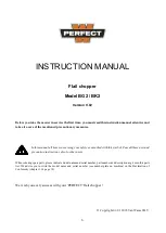 Предварительный просмотр 5 страницы Perfect BG2 Owner'S Manual