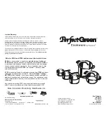 PerfectGreen 31240 User Manual preview