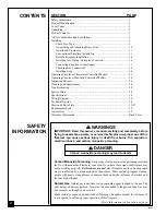 Preview for 2 page of PERFECTION-SCHWANK GFP28MNG Owner'S Operation And Installation Manual