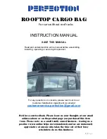 PERFECTION ROOFTOP CARGO BAG Instruction Manual preview