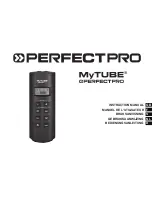 PERFECTPRO MYTUBE Instruction Manual предпросмотр