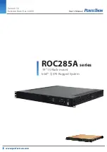 PerfecTron ROC285A Series User Manual preview