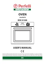 Preview for 33 page of Perfelli BOE 61084 User Manual