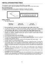 Preview for 13 page of Perfelli VH6311BL Instructions For Use And Maintenance Manual