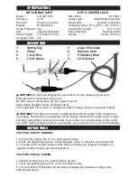 Preview for 2 page of Perfomance Tool W2992 Owner'S Manual