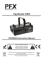 Предварительный просмотр 1 страницы Perform FX Fog Blaster 3000 Instruction Manual