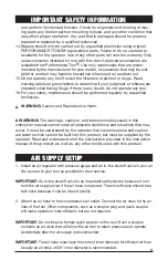 Preview for 3 page of Performance Tool M545 Instructions Manual